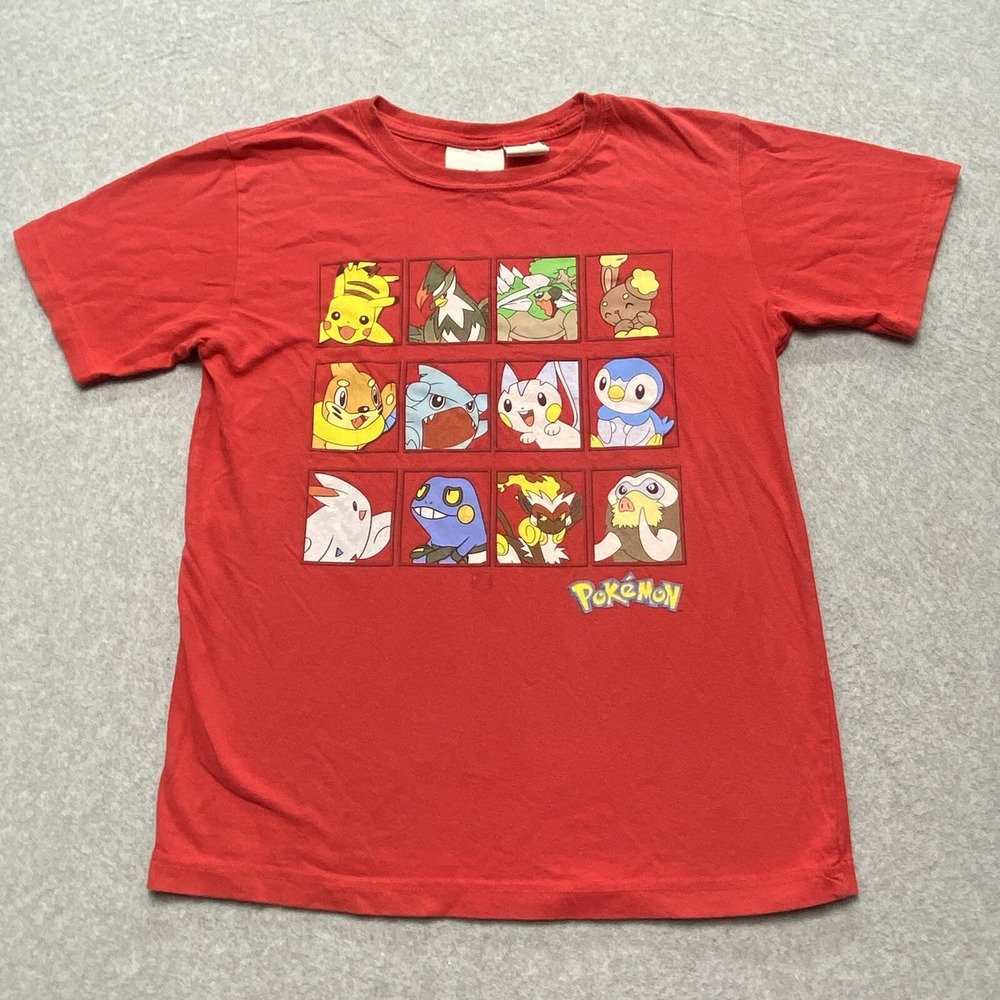 Pokemon Y2K Red Nintendo Youth Size‎ 18 Red TShirt